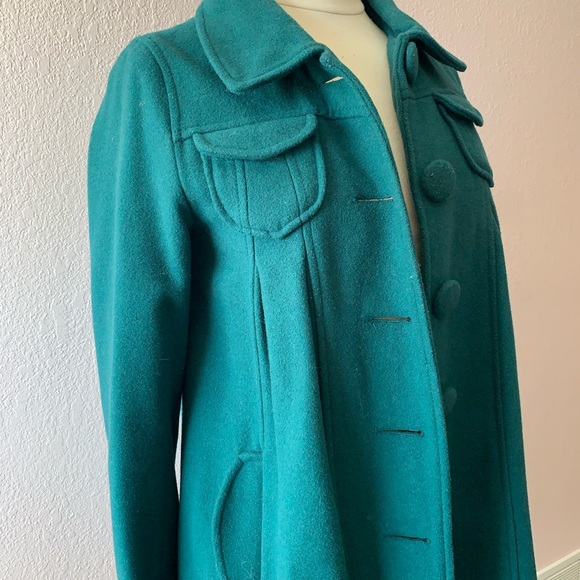 Emerald Green Swing Coat - Picture 2 of 4